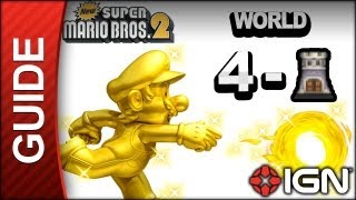 New Super Mario Bros 2  Star Coin Guide  World 4Tower  Walkthrough [upl. by Acsisnarf]