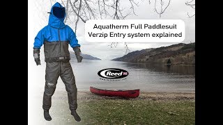 Aquatherm Full Paddlesuit  Verzip entry explained [upl. by Dagley]