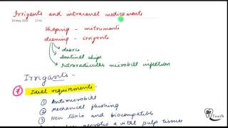 Endodontics lecture Irrigants and intracanal medicaments [upl. by Willman]