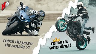 Après le wheeling avec la MT07 comment Yamaha peut démocratiser le posé de coude avec la R7  🔥 [upl. by Castora]