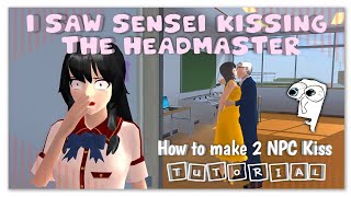 Sakura School Simulator  How To Make 2 NPCs KISS  Tutorial [upl. by Conrado860]