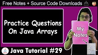 Java Tutorial Practice Questions on Arrays in Java [upl. by Enecnarf155]