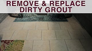 How to Remove and Replace Grout  DIY Network [upl. by Nwahsud]