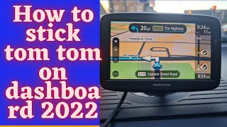 How to stick tom tom on dashboard How to fix sat nav to dashboardsat nav test 20 minutes [upl. by Beaston845]