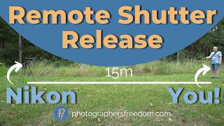 Remote Shutter Release For Nikon DSLR  Perfect For Selfies [upl. by Nwahsit]