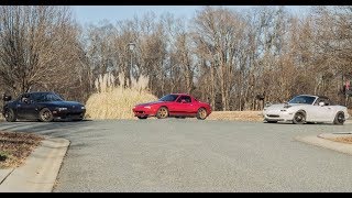 Miata exhaust comp RoadsterSport Racing Beat Magnaflow [upl. by Eibbil290]