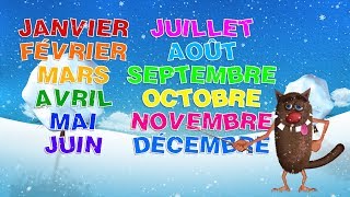 Foufou  Les mois de lannée pour les enfants Learn The months of the year for kids 4k [upl. by Iuqcaj]