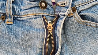 How to fix zipper on jeans [upl. by Zielsdorf]