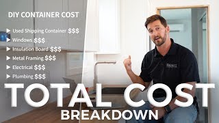 40ft DIY Shipping Container Home Total Cost Breakdown [upl. by Alieka222]