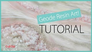 GEODE RESIN ART TUTORIAL  How To Make A Geode With Resin [upl. by Inama]