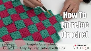 How to Entrelac Crochet [upl. by Vasyuta]