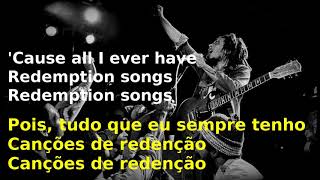 Bob Marley  redemption song letralegendatradução lyrics [upl. by Aicetel]