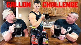 Chugging 1 GALLON of SYRUP with TheBellLife  Bodybuilder VS Drinking Syrup Challenge [upl. by Annairam]