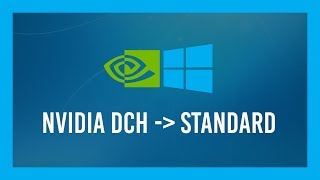 Switch from Nvidia DCH to Standard Windows DEFAULT [upl. by Einhpad]