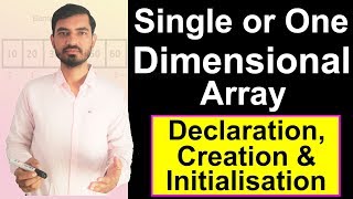 Arrays In Java  Single Dimensional One Dimensional Array by Deepak [upl. by Roxanna]