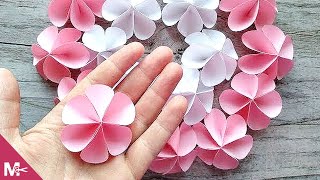 ► Cómo hacer una FLOR DE PAPEL en MINUTOS 😍🌸 [upl. by Adnuhsor]