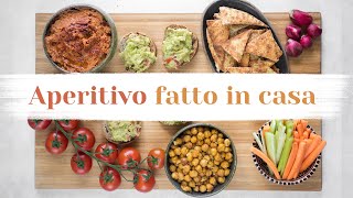 COME PREPARARE UN APERITIVO GUSTOSO E FACILE IN CASA  4 idee vegetali  Elefanteveg [upl. by Nahtiek]