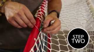 Traditional Mesh Hockey Net Assembly by WINNWELL HOCKEY [upl. by Adelia883]