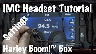 IMC Headset amp Harley Boom Box Infotainment Setup amp Instructions [upl. by Gneh]