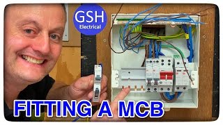 How to Fit a Circuit Breaker MCB RCBO to a Busbar Wylex No Miss Busbar Connection amp Quick Release [upl. by Anotyad]