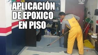 Como Aplicar Pintura Epoxica En Piso Baldosa o Azulejo Tutorial How to Paint a Floor Epoxy DIY [upl. by Sidon]