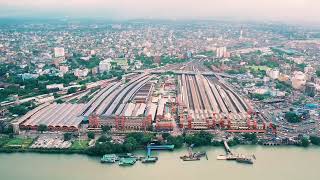 Howrah Station Drone View [upl. by Bradley662]