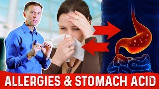 How do Allergies Start – Stomach Acid amp Allergies Explained by DrBerg [upl. by Haeluj]