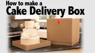 How to Make a Cake Delivery Box  Cake Business Tips [upl. by Adarbil]