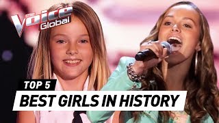 The BEST FEMALE Blind Auditions in The Voice Kids history [upl. by Fish536]