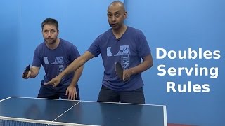 Doubles Serving Rules  Table Tennis  PingSkills [upl. by Lunneta]