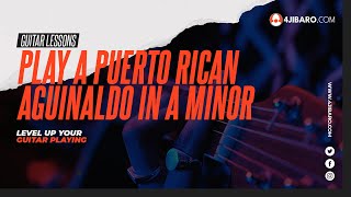 Learn to Play a Traditional Puerto Rican Aguinaldo on Guitar D Minor Beginner Friendly [upl. by Roselani319]