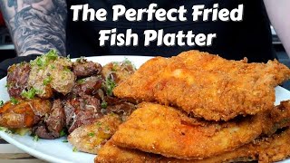 How To Fry Fish Like a Pro Plus My Favorite Potato Recipe Ever  Fathers Day Fish Fry [upl. by Deden]