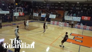 Incredible fullcourt buzzer beater shot wins basketball game [upl. by Christie669]