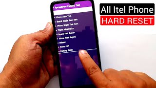 All Itel Phone Hard Reset Pattern Unlock Factory Reset Easy Trick With Keys [upl. by Imarej]