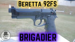 Beretta 92FS Brigadier Review  Berettas high pressure work horse [upl. by Biegel]