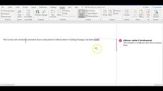 How to Remove Tracking Changes Comments in a Word Document [upl. by Ailam]