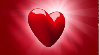 Free Video Background Loop Valentines Red Heart Beating [upl. by Ireg]