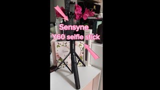 Sensyne Y60 selfie stick TRIPOD review [upl. by Denis809]