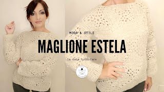 TUTORIAL Maglione quotEstelaquot 🤍la fata tuttofare🤍 [upl. by Jonette]