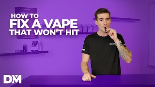 How To Fix A Disposable Vape That Wont Hit  Distromike [upl. by Livy]