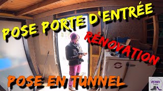 TUTODIY  Comment poser une porte dentrée en tunnel pour la rénovation [upl. by Nej728]