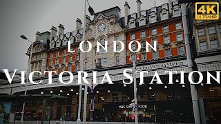 London Victoria Station Walk Through England 4K [upl. by Monarski]