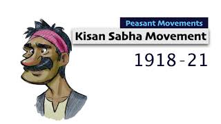 Kisan Sabha Movement UPSC  Peasant Movement in India  Modern History of India Spectrum  UPSC [upl. by Tyika100]