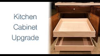 DIY Kitchen Cabinet Upgrade with Full Extension Pull Out Drawers [upl. by Giff399]