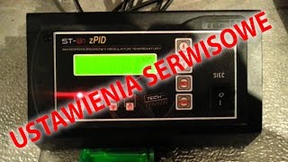 Sterownik kotła zasypowego TECH ST81 z PID  ustawienia serwisowe [upl. by Russel]