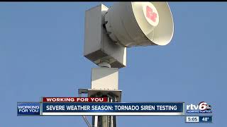 Severe Weather Season Tornado siren testing [upl. by Willabella]