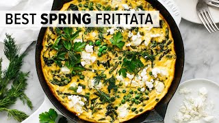 BEST FRITTATA RECIPE  with vibrant spring vegetables [upl. by Eiramana241]