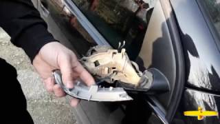 Changing the indicator light by the mirrors VW Golf 5 Tutorial [upl. by Annaoy580]