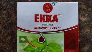 Insecticide  ACETAMIPRID 20 SP  Ekka [upl. by Lleraj377]