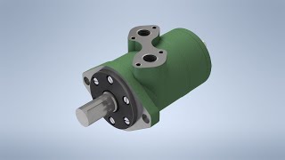 Orbital hydraulic motor gerotor style  ANIMATION [upl. by Asira85]